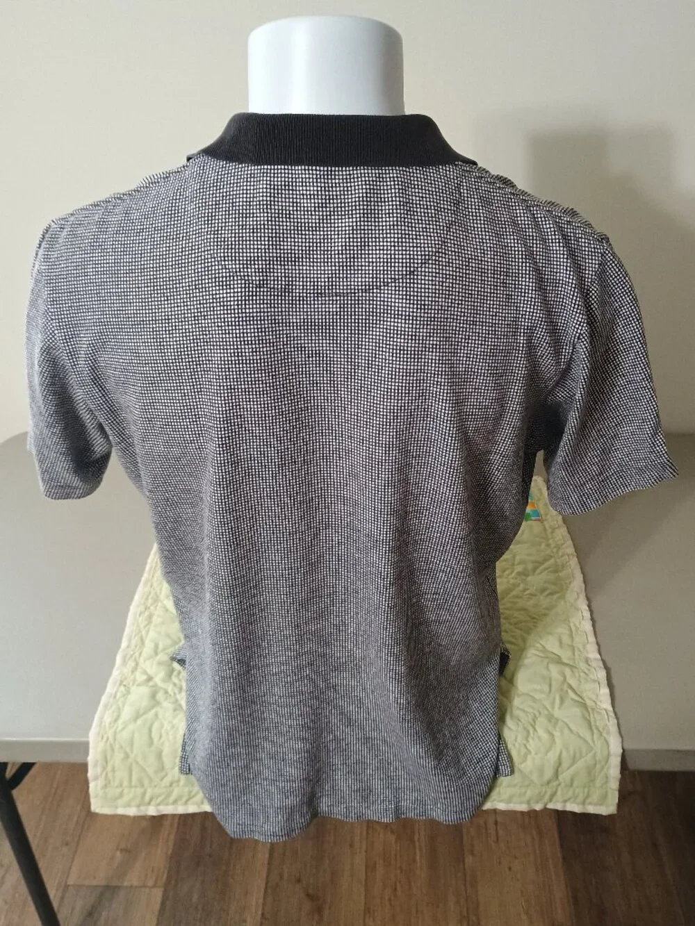 Polo Ralph Lauren Grid Polo Shirt Medium Black & White